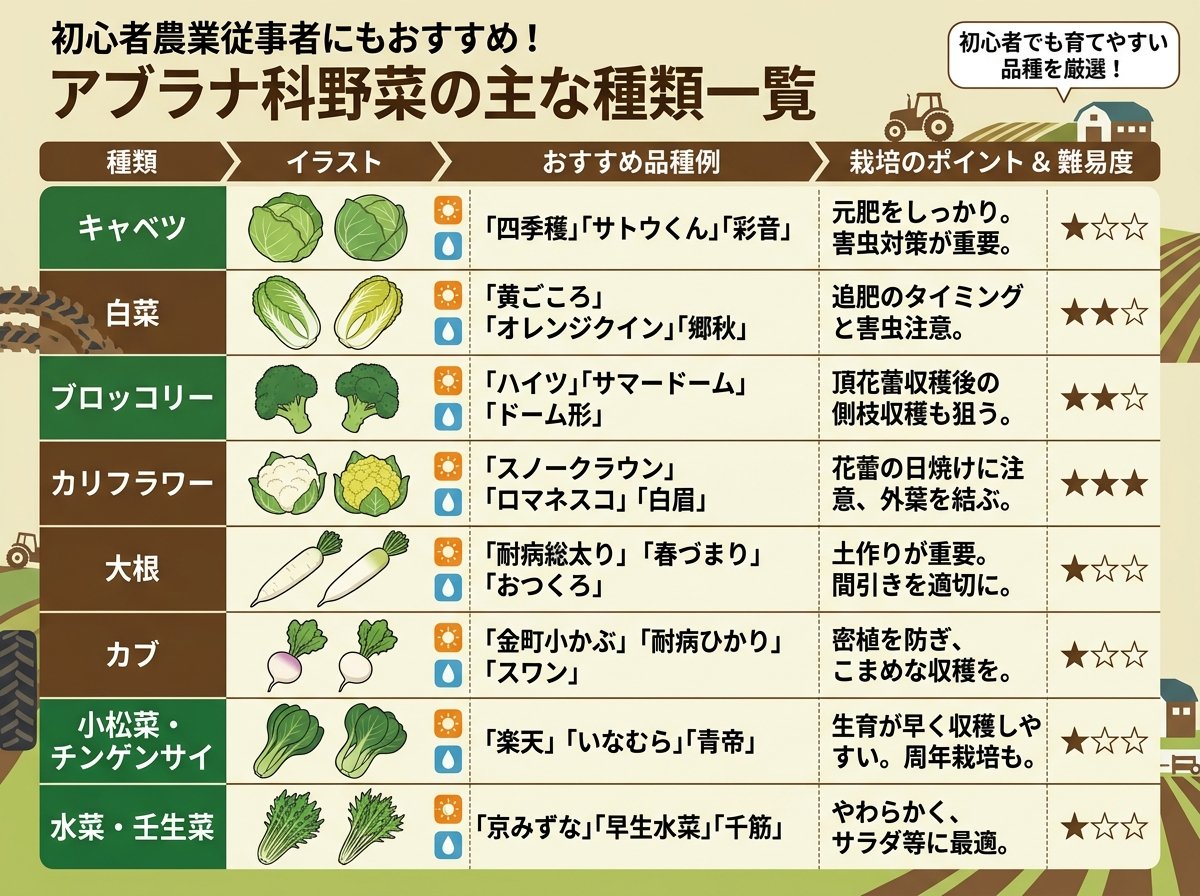 初心者 にも おすすめ な アブラナ科 野菜 種類 一覧