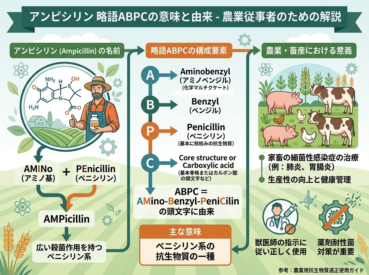 アンピシリン 略語ABPCの意味と由来