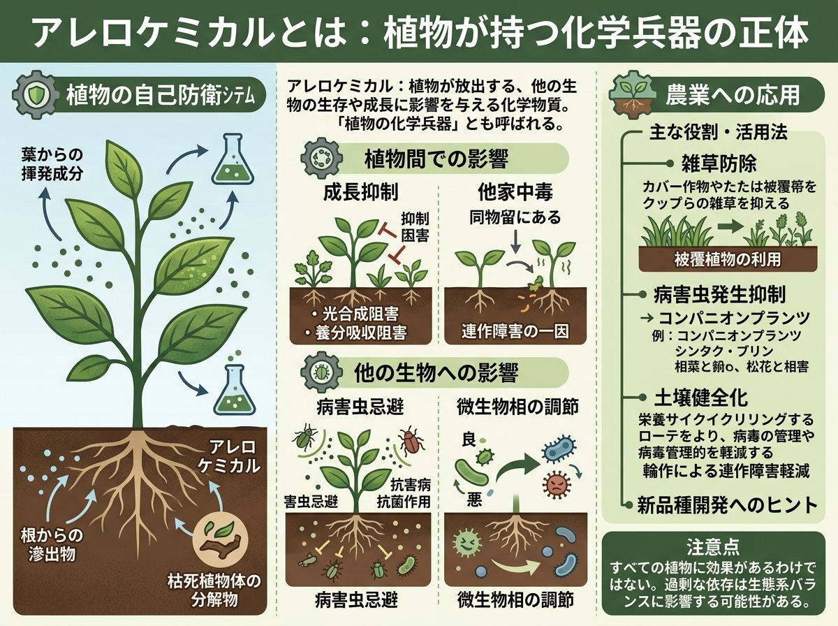 アレロケミカルとは:植物が持つ化学兵器の正体
