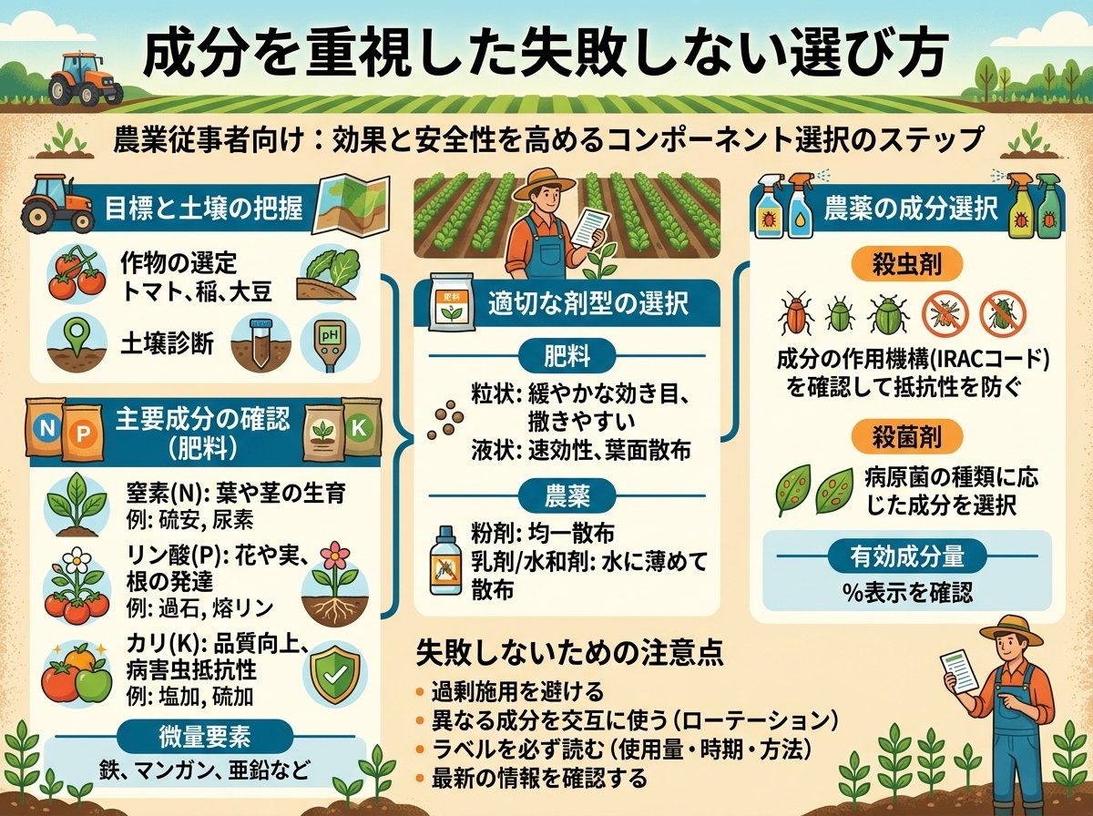 成分を重視した失敗しない選び方