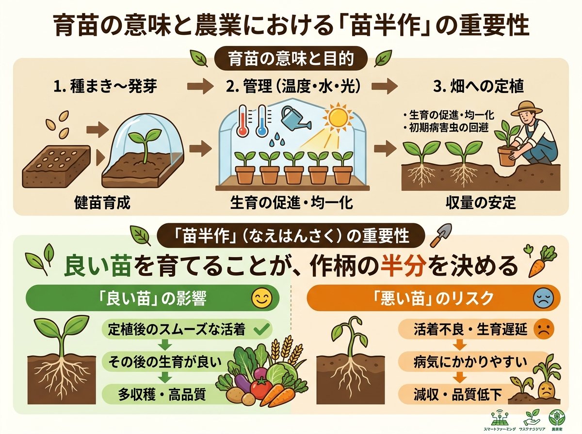 育苗の意味と農業における「苗半作」の重要性