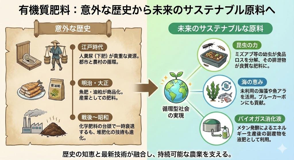 有機質肥料の意外な歴史と未来のサステナブルな原料
