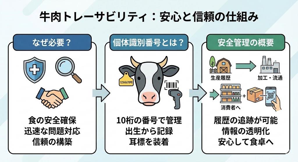 トレーサビリティ牛なぜ?個体識別番号と安全管理