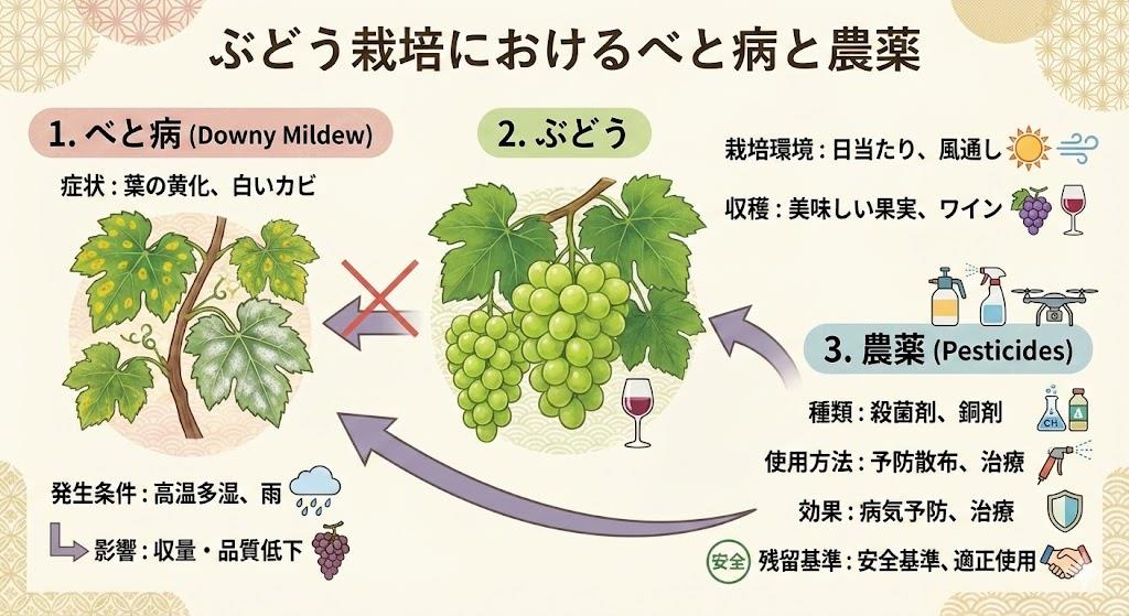 べと病とぶどうと農薬