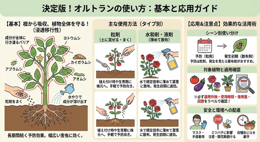 殺虫剤オルトランの使い方の基本と応用