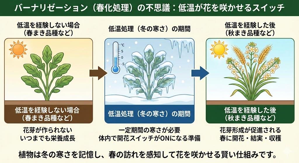 バーナリゼーション（春化処理）の不思議