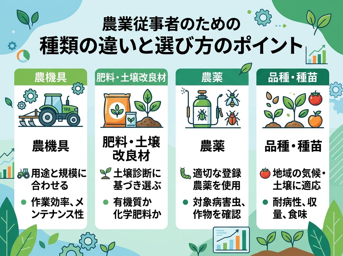 種類の違いと選び方のポイント