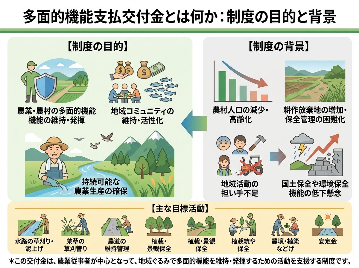 多面的機能支払交付金とは何か：制度の目的と背景
